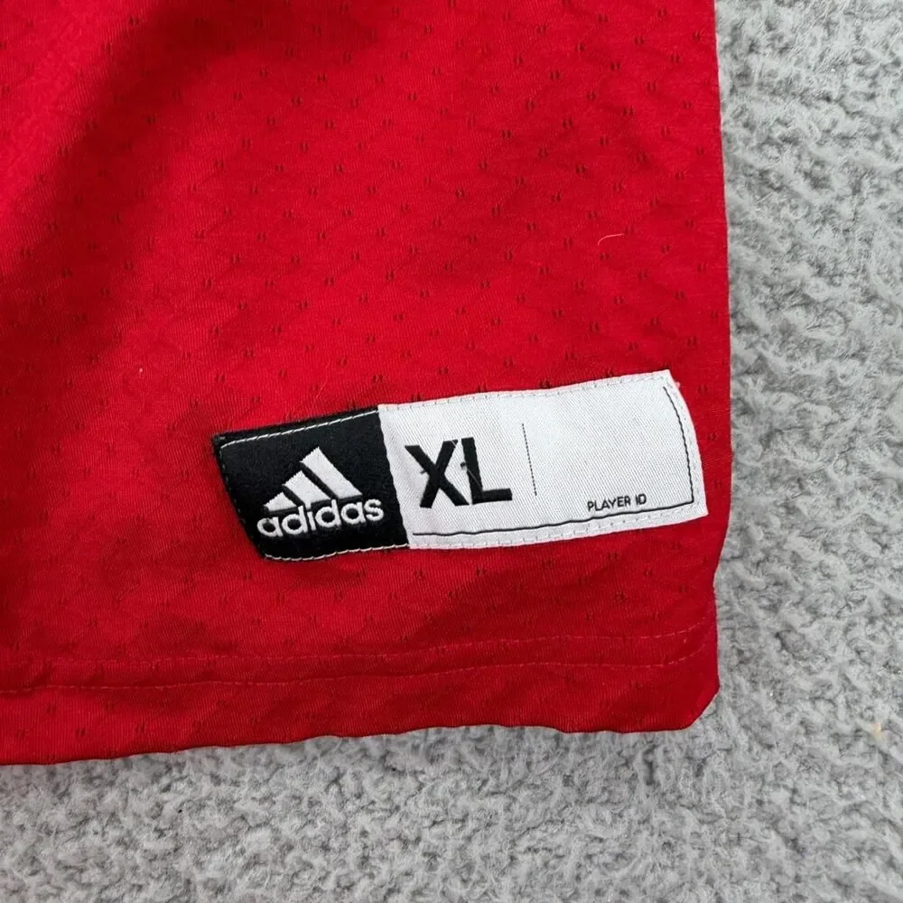 Adidas Red and White Shirt